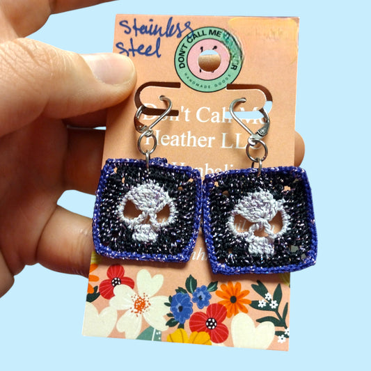 Micro Skull Granny Square