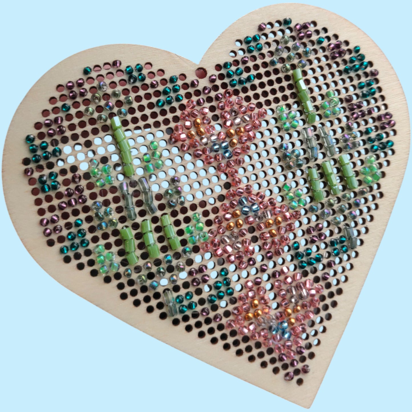 A Heart of Gold Full of Sorrow (Beaded Tatreez)