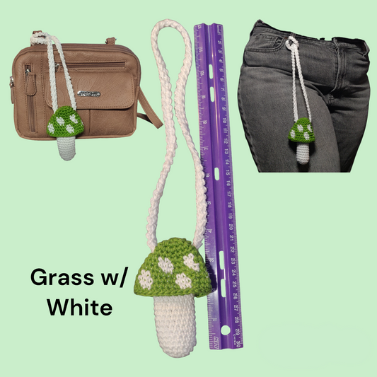 Mushroom Bag Charm - Spotted