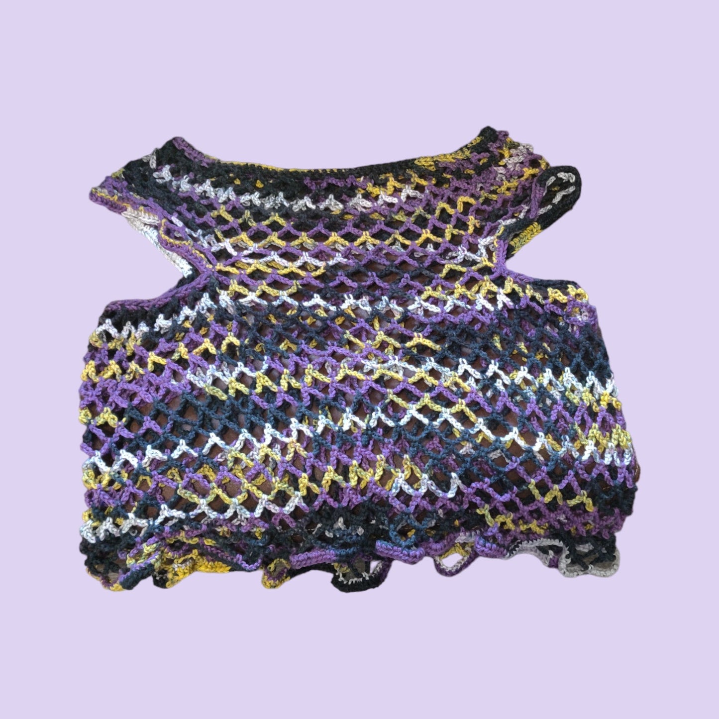 Pride Mesh Crop Top- Non-Binary X-Large