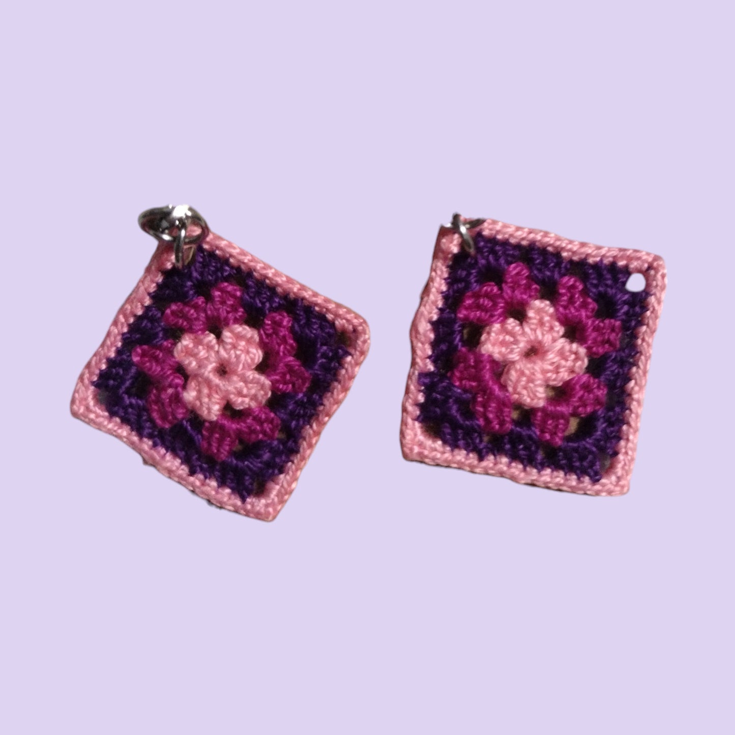 Micro Granny Square Earrings