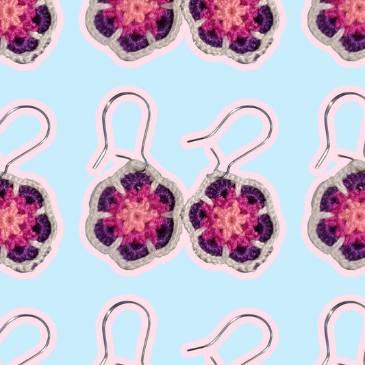 African Flower Earrings