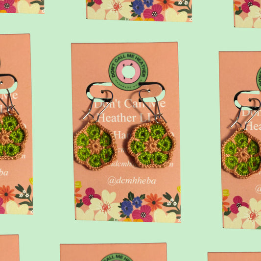 African Flower Earrings