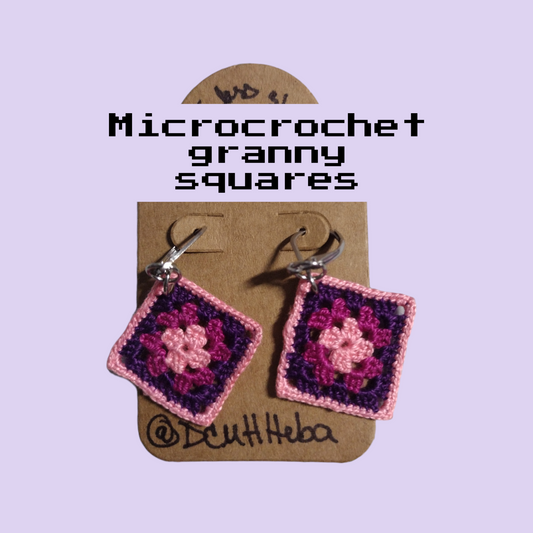 Micro Granny Square Earrings