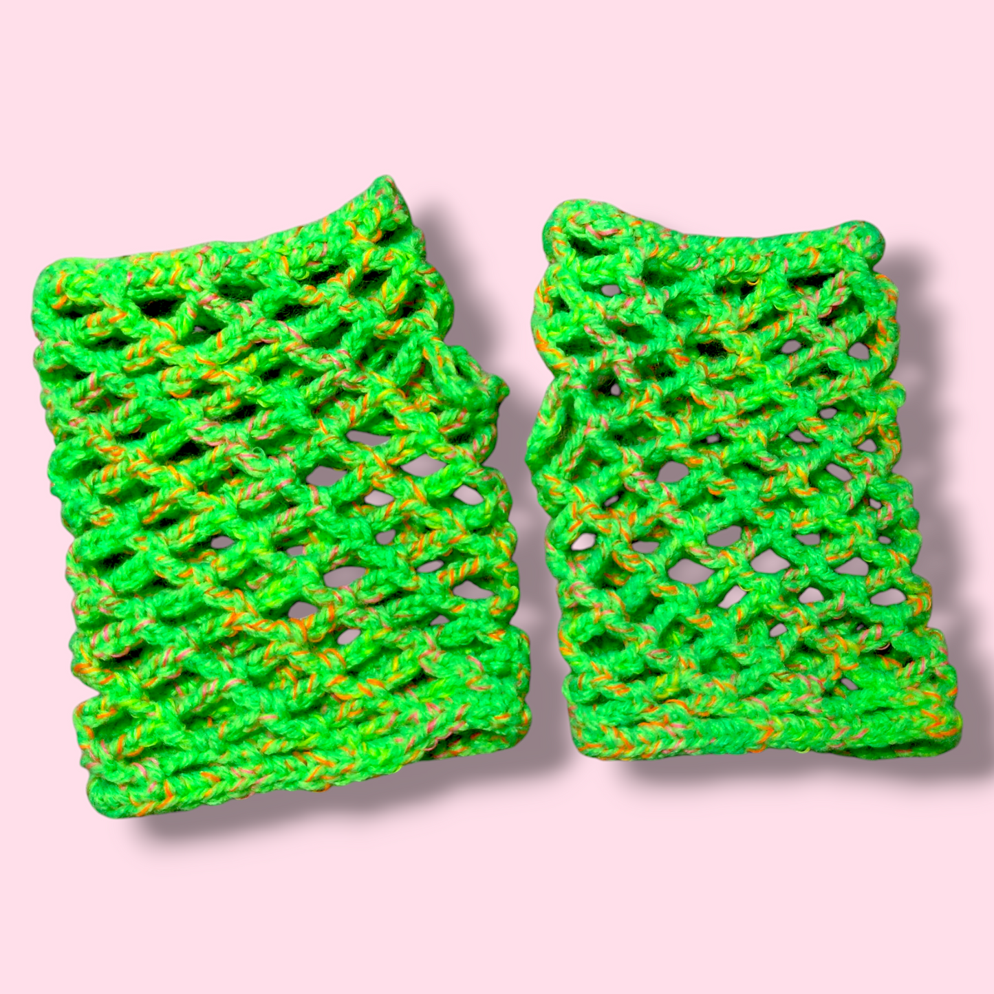 Fishnet Gloves (Neon Green)