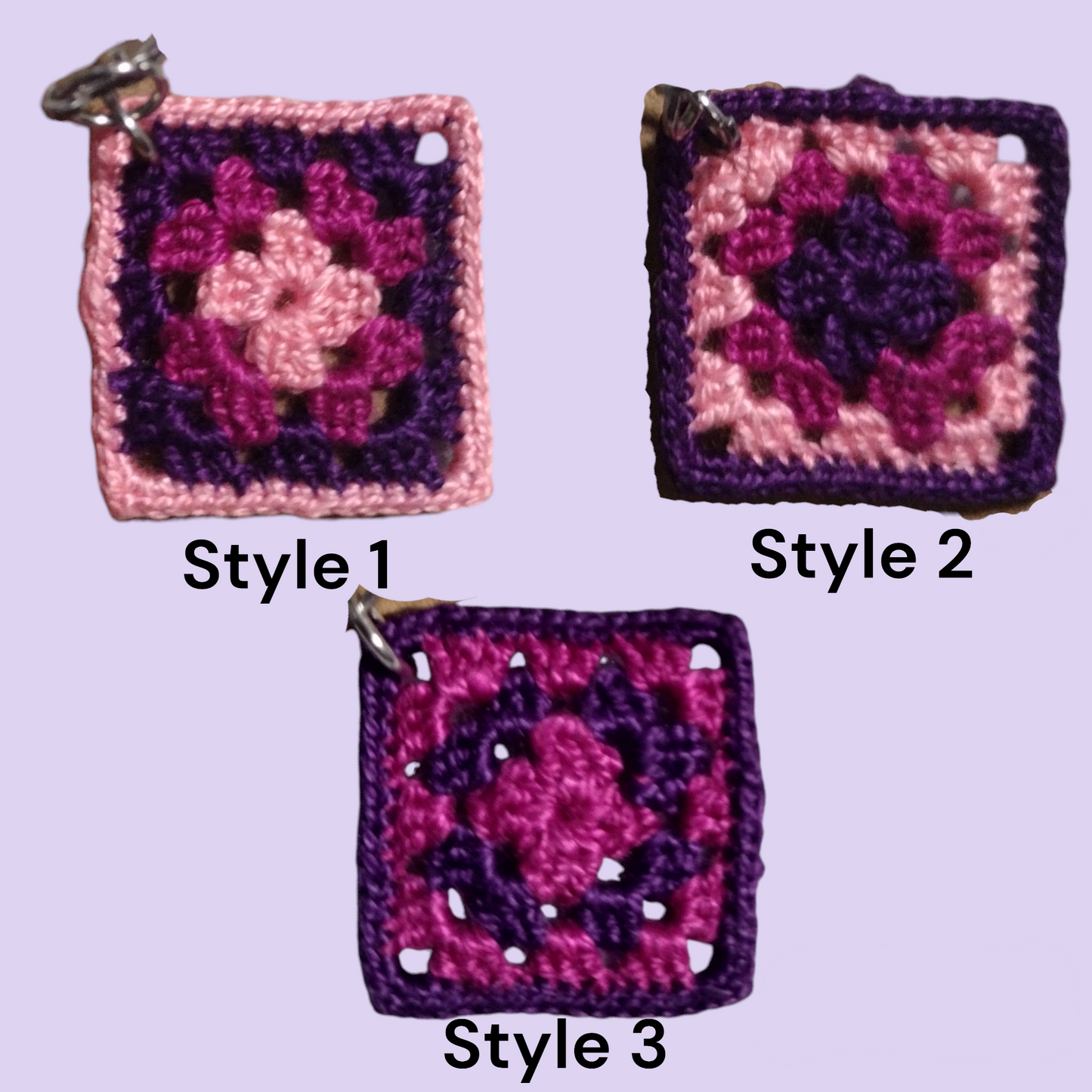 Micro Granny Square Earrings