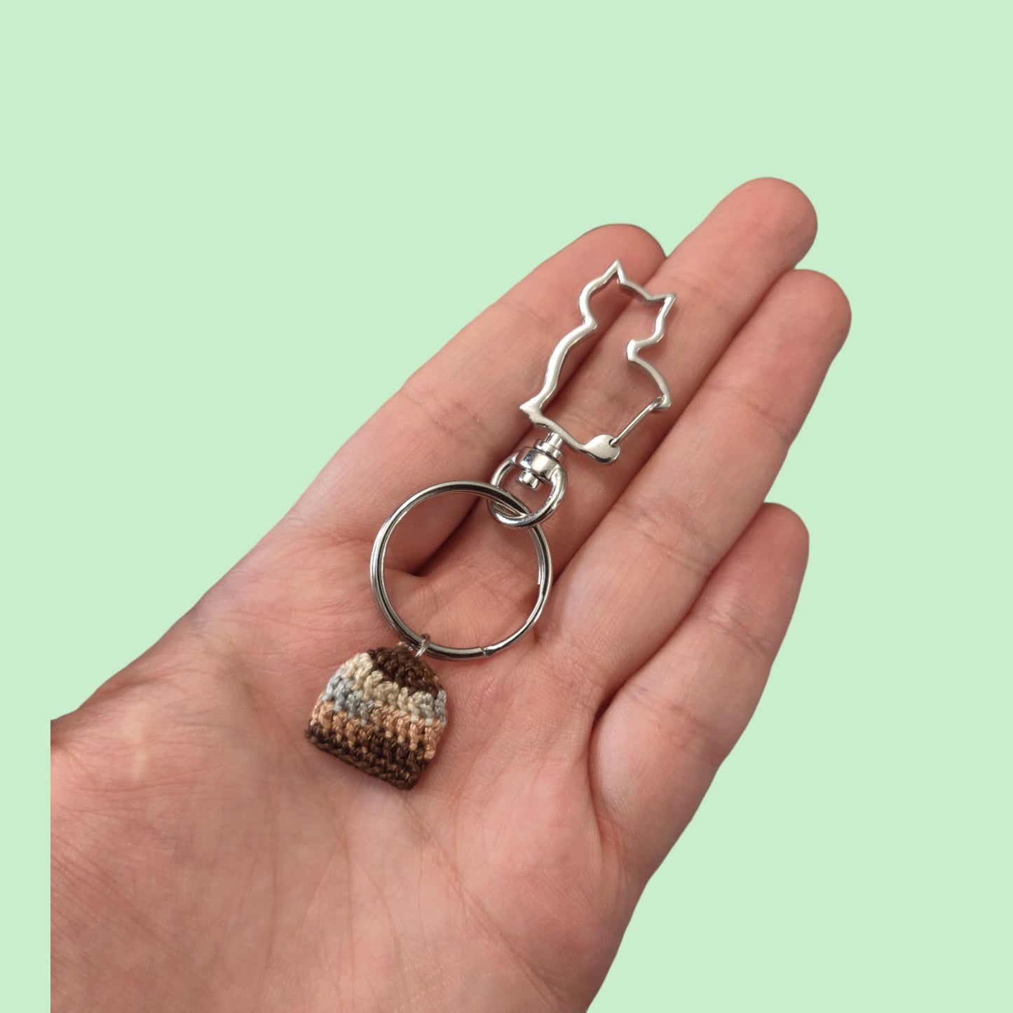 Miniature Beanie Keychain