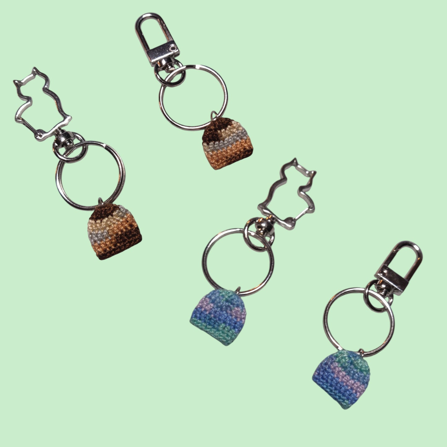 Miniature Beanie Keychain