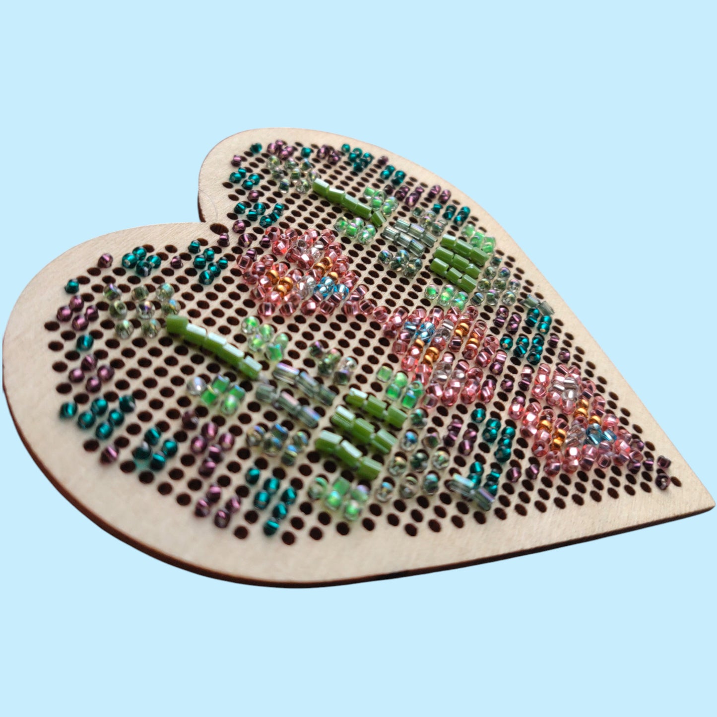 A Heart of Gold Full of Sorrow (Beaded Tatreez)