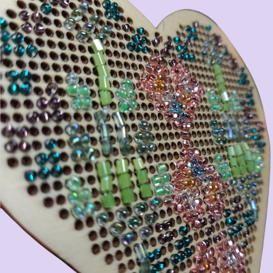 A Heart of Gold Full of Sorrow (Beaded Tatreez)