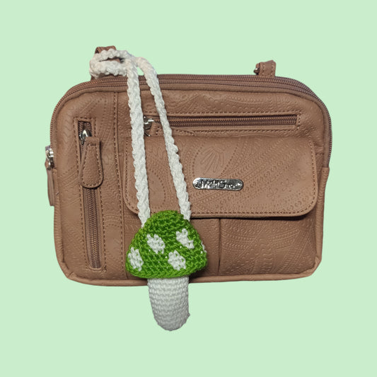 Mushroom Bag Charm - Spotted