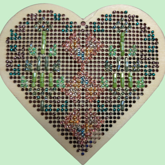 A Heart of Gold Full of Sorrow (Beaded Tatreez)