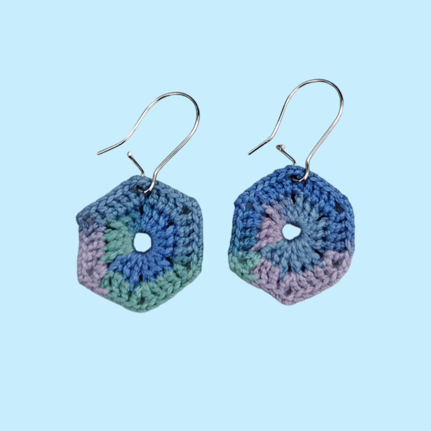 Micro Hexagon Earrings (Spring Awakening)