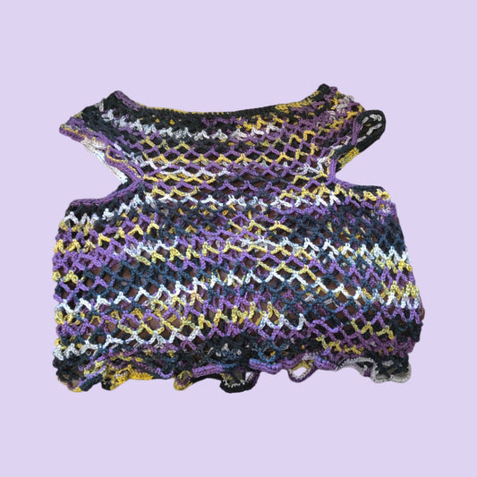 Pride Mesh Crop Top- Non-Binary X-Large