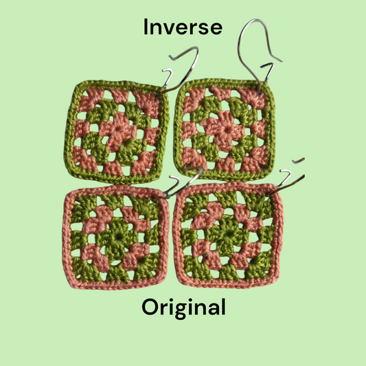 Micro Granny Square Earrings