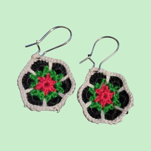 African Flower Earrings