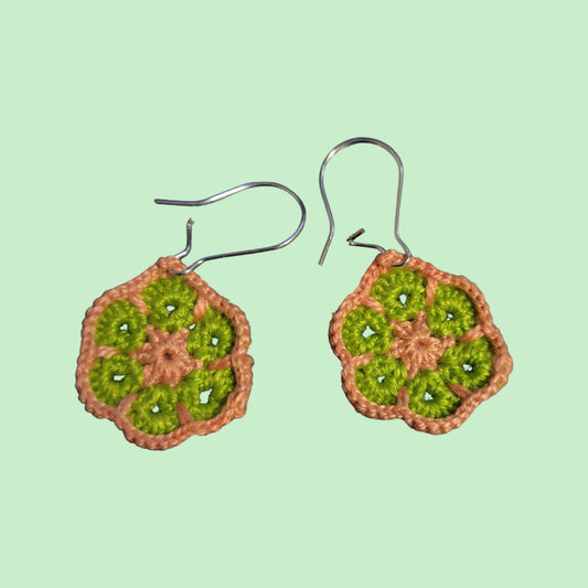 African Flower Earrings